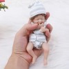 ZQXCU 2 Pcs Poupee Bebe Reborn Realiste Mini 15 cm Bebe Reborn Fille Silicone Plein Corps Poupée Reborn Fille Lifelike Mignon