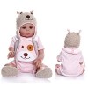 VVLXRIC PoupéE Realiste, 18Pouces 46Cm Fait Main Bebe Reborn en Silicone, Meilleurs Coffrets Cadeaux pour Tout-Petits à Parti