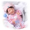 VVLXRIC Bebe Reborn Silicone Realiste, 18 Pouces Mignon Poupee Reborn Silicone Realiste, Meilleur Cadeau danniversaire pour 