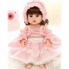 HLILY Bebe Reborn, Simulation Reborn Baby Dolls Silicone Souple Réaliste Nouveau-né Poupée, Jouet Fille Mignonne Réaliste pou