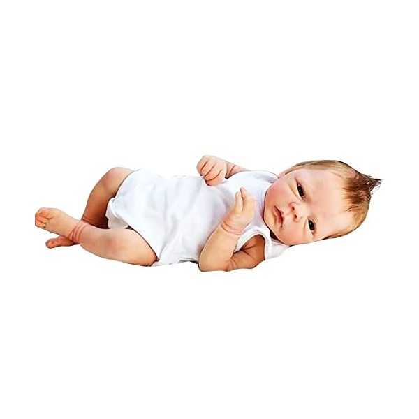 Poupée De Bébé en Silicone Nouveau-Né Faite À La Main en Vinyle Souple De 18 Pouces avec De Vraies Poupées Réalistes pour Béb