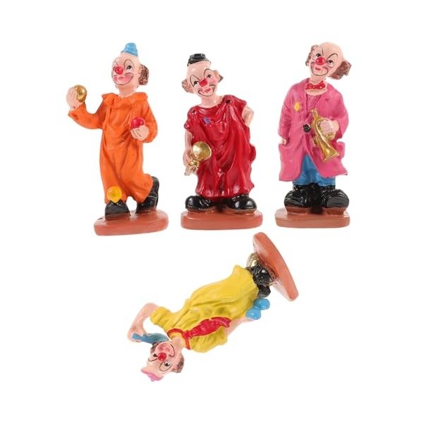 Toyvian 20 Pièces pour Le Bureau Micro Statues Drôles Enfants Miniatures Peints Ornements danniversaire Bac À Sable Mini Cad