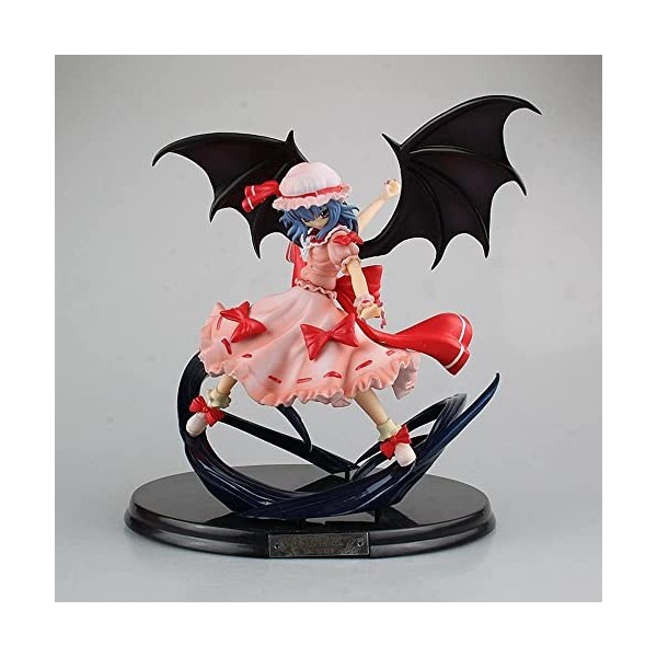 RIZWELLA Figurine danime Touhou Project - Remilia Scarlet Gungnir Ver. Modèle de personnage de dessin animé Ailes de démon S