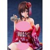 IMMANANT Chiffre danime Personnage Original - Kimono à Dos pelé - 1/6 Figurine Ecchi Gros Seins Statue de Personnage de Dess