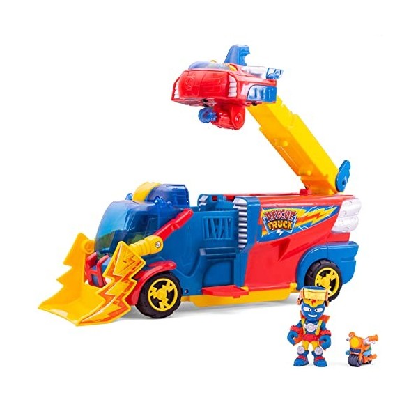 SUPERTHINGS Rescue Truck – SuperThings Rescue Truck with an extendable Ladder and a Detachable Rescue Ship. Includes 1 Exclus