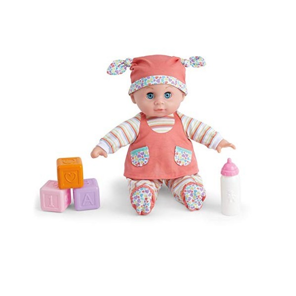 Kidoozie Cuddle n Care – Ensemble de jeu pour bébé – Poupée au corps doux avec biberon et pyjama pour enfants de 2 ans et pl