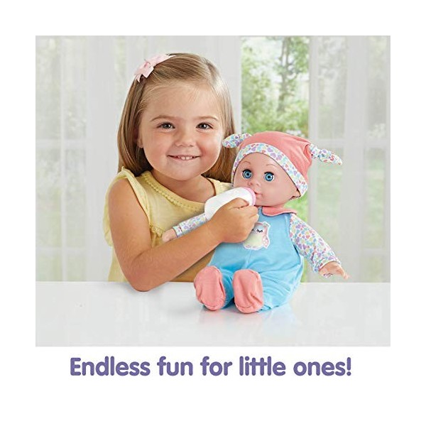 Kidoozie Cuddle n Care – Ensemble de jeu pour bébé – Poupée au corps doux avec biberon et pyjama pour enfants de 2 ans et pl