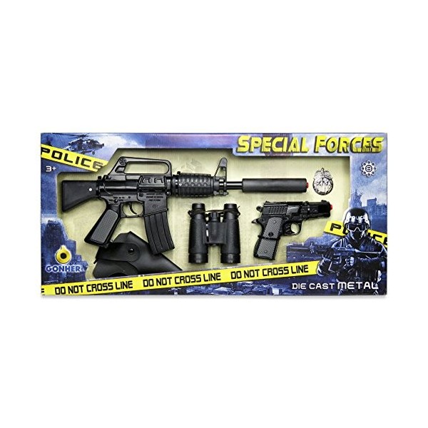 GONHER - 4466 - Jeu De Tir - Set Police - Fusil + Pistolet - Special Force