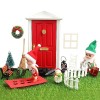 Toilet 5 Pcs Décoration du Village de Noël | Kit Miniature en Bois pour Adultes,Mini décorations de Noël réutilisables pour C