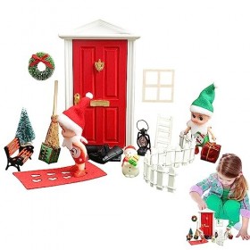 Toilet 5 Pcs Décoration du Village de Noël | Kit Miniature en Bois pour Adultes,Mini décorations de Noël réutilisables pour C