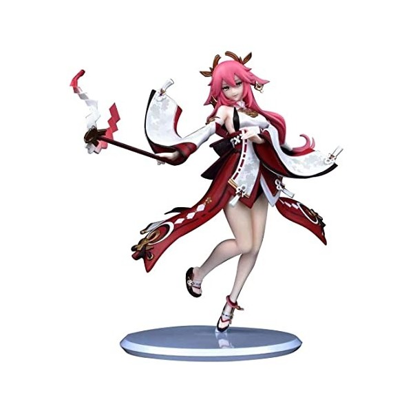 Figura De Acción Yae Miko (Genshin Impact) - 16 Cm, PVC, Decoración De Escritorio
