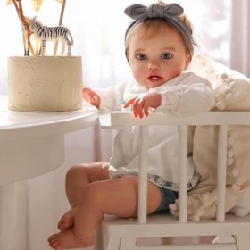 Pinky Reborn Poupée Reborn de 61 cm - Poids réaliste - Corps souple - Jouet pour enfants