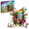 LEGO 41703 Friends La Cabane de l’Amitié dans l’Arbre, Jouet Maison, Set avec Mini-Poupées Mia, avec Toboggan et Balançoire, 