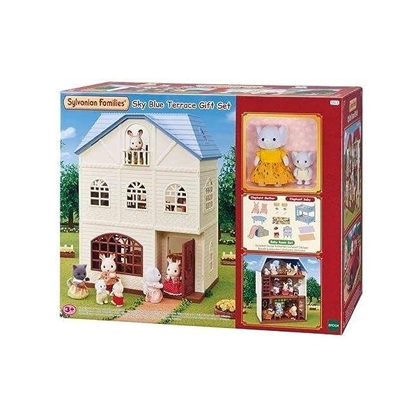 Sylvanian Families Coffret Cadeau terrasse Bleu Ciel