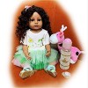 Poupées Réalistes pour Bébé Fille, en Silicone Souple, Vinyle, Ensemble Cadeau Lesté, 22 Pouces, Poupée Mignonne Et Réaliste 