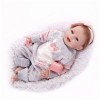 Poupées Reborn pour bébés, poupées de 22 Pouces en Silicone Faites à la Main, poupées Qui semblent réelles, Coffret Cadeau po