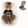 Poupées Reborn pour bébés, poupées de 22 Pouces en Silicone Faites à la Main, poupées Qui semblent réelles, Coffret Cadeau po