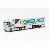 Herpa Maquette Camion Mercedes-Benz Actros Gigaspace 18 Semi-remorque frigorifique GESUKO, échelle 1/87, Model Allemand, piè