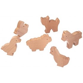 Goki - 53871 - Loisir Créatif - Animaux de Ferme - 10 Modèles - Bois - + 3 Ans