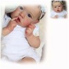 Poupée pour Enfants, poupées de 22 Pouces en Silicone véritable, Faites à la Main, bébé Qui Ressemble à Une Vraie Fille, Meil