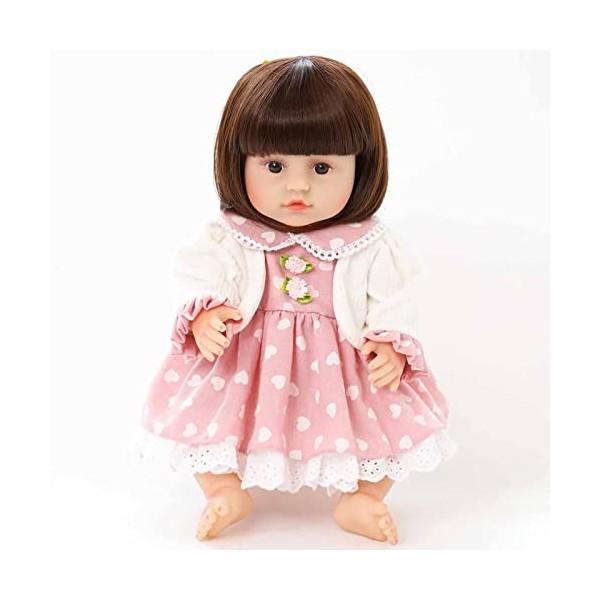 HLILY Reborn Baby Dolls, Réaliste Poupée Nouveau-né en Silicone Souple Real Life Baby Dolls, Jouet Nouveau-né Mignon pour Les