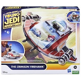 Star Wars The Crimson Firehawk, Vaisseau de 43&nbsp;cm avec 2&nbsp;Figurines, Jouets Star Wars pour Enfants