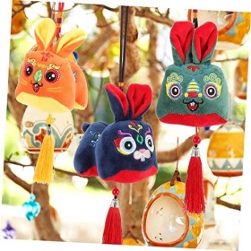 ibasenice 12 Pcs Année du Lapin Poupée en Peluche Lapin Poupée en Peluche Lapin Jouet Lapin en Peluche Jouet Chinois 2023 Pel