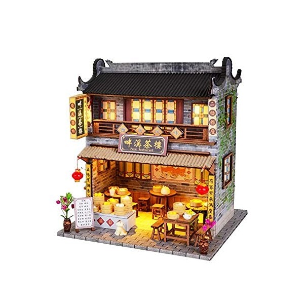 Bricolage Maison De Poupée Bricolage Maison De Poupée Meubles Miniature Maison De Poupée Kit Style Chinois Petite Maison en B