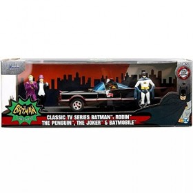 JADA TOYS - Bat Batmobile Deluxe with Figurine - 1966-1/24