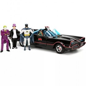 JADA TOYS - Bat Batmobile Deluxe with Figurine - 1966-1/24