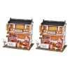 ibasenice 2 Pcs DIY Cottage Modèle Trains Rôle Semblant Playset Jouets Terrarium Décoration Chinoiserie Décor Mini Ornement T