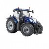 Réplique du Tracteur New Holland T7.300 Blue Power, Compatible avec Les Animaux de la Ferme et Les Jouets à lÉchelle 1:32, C