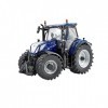 Réplique du Tracteur New Holland T7.300 Blue Power, Compatible avec Les Animaux de la Ferme et Les Jouets à lÉchelle 1:32, C