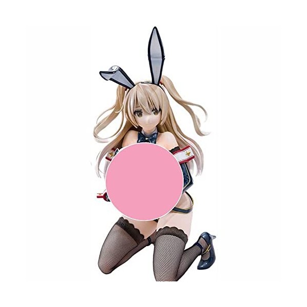 POMONO Waifu Figure Personnage Original -Satonaka Nonoka- 1/4 Bunny Ver. Figurine danime résille Cuisse Haute Bas Position a