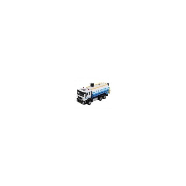 SUNGOOYUE Modèle de Camion-citerne à Eau, 1/50 Arroseur Camion Jouet en Alliage Retirer leau Pulvérisée Arroseur Camion Joue