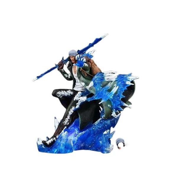 KAMFX One Piece Figure Général du Quartier général de la Marine Kuzan Anime Figure Action Figure Modèle Cartoon PVC Statue Co