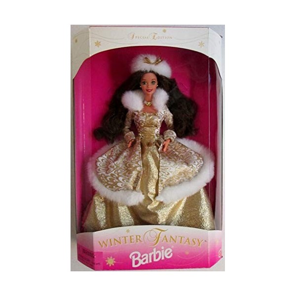 1995 Winter Fantasy Barbie Brunette - Sams Club Exclusive by Mattel