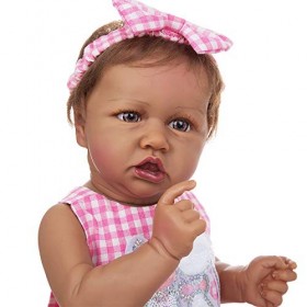 Poupées Réalistes pour Bébé Fille, 22 Pouces, en Silicone Souple, Corps Complet, Cadeau Réaliste pour Enfants, Poupée Nouveau