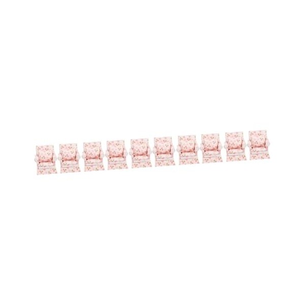 ibasenice 10 Pcs Maison De Poupée Canapé Meubles De Maison De Poupée Mini Canapé Simple Fauteuil 1/12 Échelle Accessoires Min