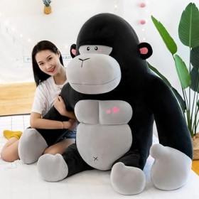 futs Poupée chimpanzé, Oreiller Singe, Jouet en Peluche Kong Kong, Taille de poupée, poupée en Tissu, poupée Gorille Mignonne