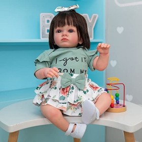KEIOMI Reborn Poupée bébé Reborn Fille Bébé Souple en Silicone réaliste en Vinyle Souple Magnétique Bouche Baby Jouet de Poup