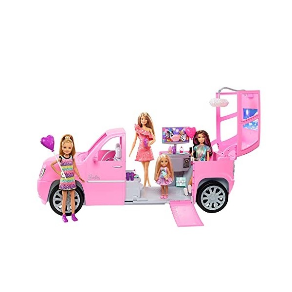Barbie - Playset w. 4 Dolls and Limo GFF58 