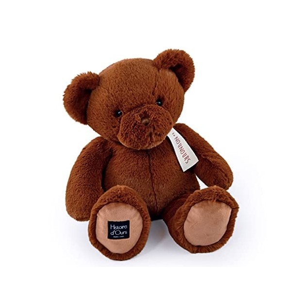 Histoire dOurs - Peluche Géante Ours - Le Nounours - Vanille - 75 cm - Très Grande Peluche Super Douce à Caliner pour les En