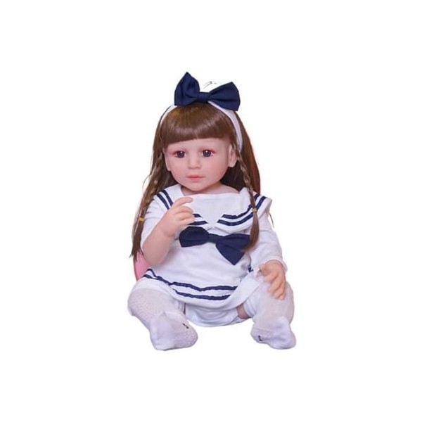 Poupée de simulation 55cm Fille de simulation Cadeau entièrement en PVC Poupée de simulation de renaissance Poupée de simulat