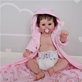 Arichmark 20 Bébé Tout-Petit pour Poupée Jouet Réaliste Cadeau danniversaire pour Enfants Réel Super Doux Au Toucher Poids L