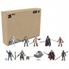 Hasbro Star Wars Mission Fleet, Pack de 10 Figurines de 6 cm avec 19 Accessoires, à partir de 4 Ans F4023 Multicolore