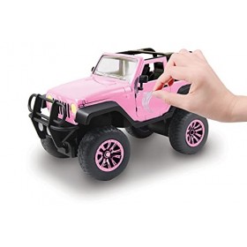 Dickie Toys RC Girlmazing Jeep Wrangler - Voiture télécommandée Voiture Jouet avec télécommande 2 canaux 2,4 GHz Turbo avec A