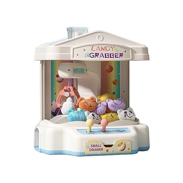 Greabuy Nouvelle Machine Poupée Enfant Poupée en Peluche Jouant Au Jeu Mini Griffe Attraper des Machines À Jouets Enfants Jou