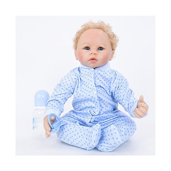 Reborn Baby Poupée Reborn en silicone 55 cm