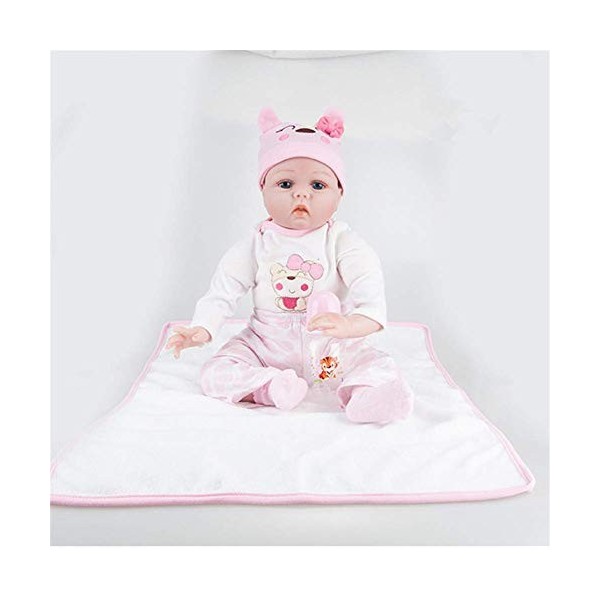 Reborn Baby Dolls, poupée de Renaissance en Silicone pour bébé simulé 45/55 cm Matériau de sécurité hautement simulé pour Les